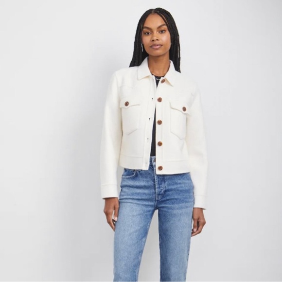 Rails Jackets & Blazers - Rails Easton Wool Blend Jacket - White